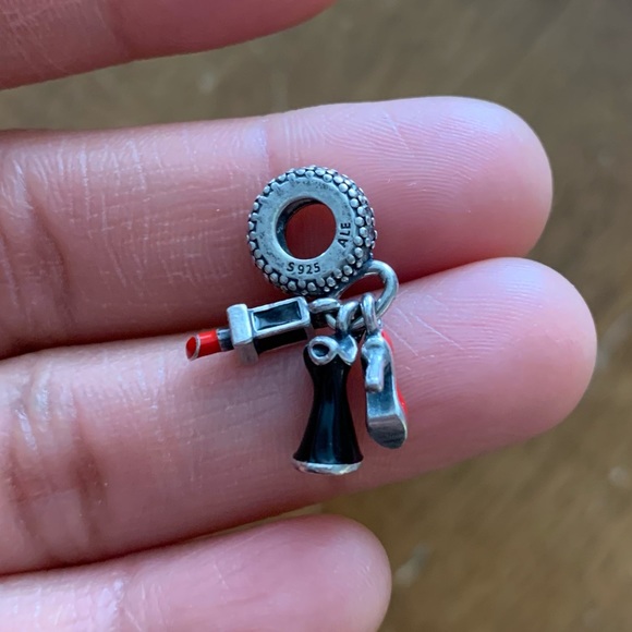 RETIRED Pandora Glamour Trio Dangle Charm - Picture 4 of 7